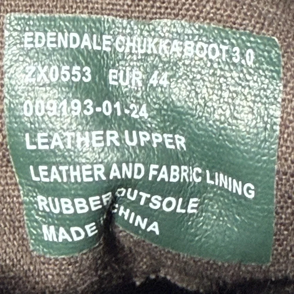 Rodd & Gunn Boots Mens Size 11 Brown Leather Edendale Chukka Boot 3.0 Casual